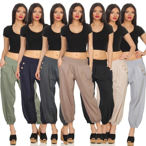 Damen leichte einfarbige hose - leichte,