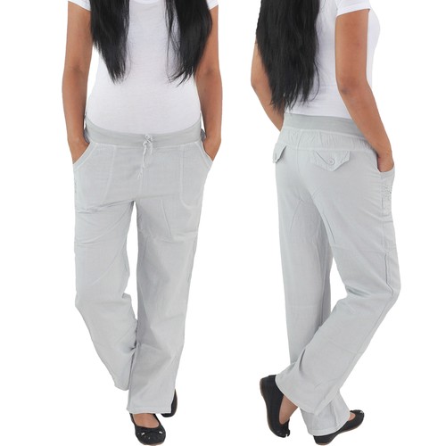 Damen leinenhose baggy - leinenhose,
